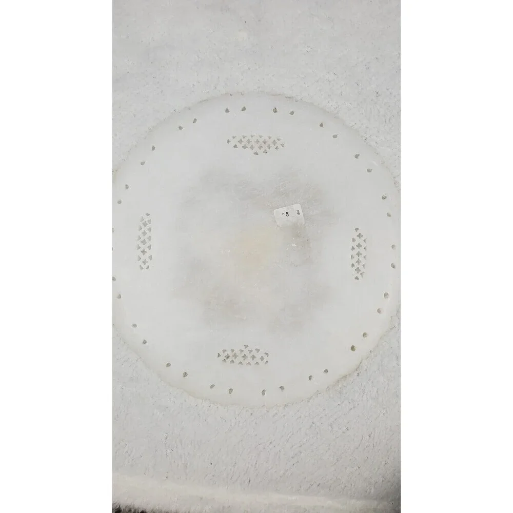 Alabaster Inlay 9'' Carved Fish Marble  Mother Of Pearl Decor Art Taj‎ Mahal